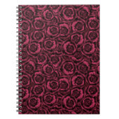 Burgundy-rozen Notitieboek (Voorkant)