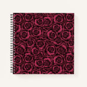 Burgundy-rozen Notitieboek (Voorkant)