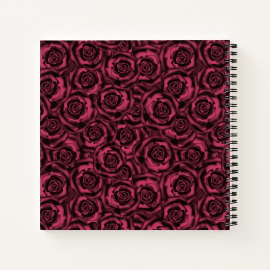Burgundy-rozen Notitieboek (Achterkant)