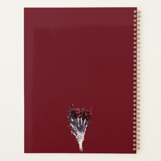 Burgundy-Rozen Planner (Achterkant)