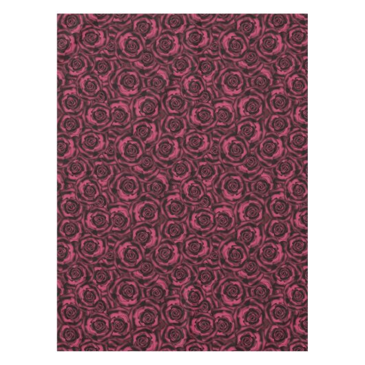 Burgundy-rozen Tafelkleed (Voorkant)
