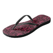 Burgundy-rozen Teenslippers (Schuin)