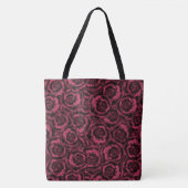 Burgundy-rozen Tote Bag (Voorkant)