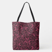 Burgundy-rozen Tote Bag (Achterkant)