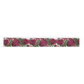 Burgundy Rozen Wedding Ribbon Satijnen Lint (Voorkant)