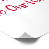 Burgundy Rustic Rozen Land Weddenschap Welkomsttek Poster (Hoek)