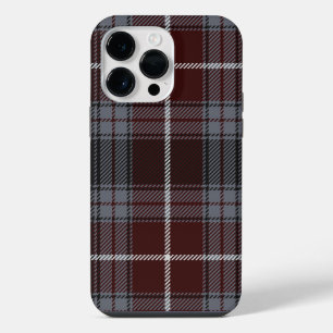 Burgundy Scholar Plaid iPhone 14 Pro Max Hoesje