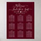 BURGUNDY SEINGESCHART|DIY KLEUR POSTER (Voorkant)