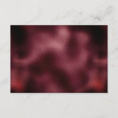 Burgundy Silver Floral Lijst Wedding Details Informatiekaartje (Achterkant)