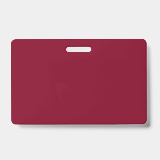 Burgundy Solid Color Badge (Voorkant)