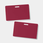 Burgundy Solid Color Badge (Voor- en achterkant)