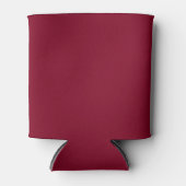 Burgundy Solid Color Blikjeskoeler (Voorkant)