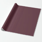 Burgundy Solid Color Cadeaupapier (Uitgerold)