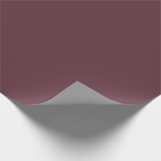 Burgundy Solid Color Cadeaupapier (Hoek)