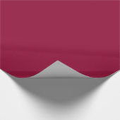 Burgundy Solid Color Cadeaupapier (Hoek)