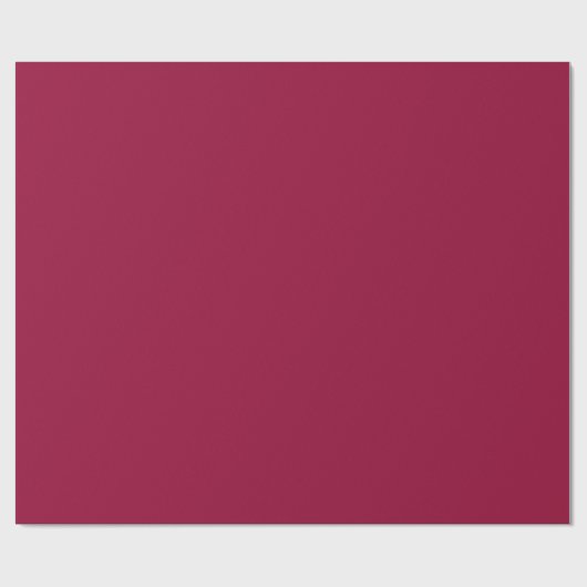 Burgundy Solid Color Cadeaupapier (Vlak)