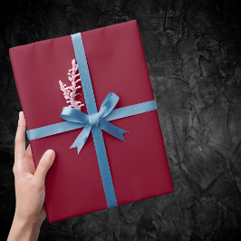 Burgundy Solid Color Cadeaupapier