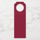 Burgundy Solid Color Flessenhanger (Voorkant)