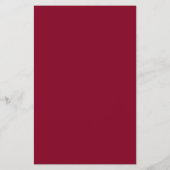 Burgundy Solid Color Flyer (Achterkant)