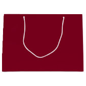 Burgundy Solid Color Groot Cadeauzakje (Voorkant)