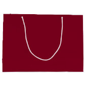 Burgundy Solid Color Groot Cadeauzakje (Achterkant)