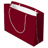 Burgundy Solid Color Groot Cadeauzakje (Achterkant Gekanteld)