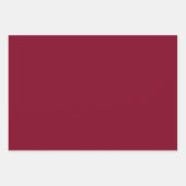 Burgundy Solid Color Inpakpapier Vel (Voorkant 3)
