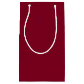 Burgundy Solid Color Klein Cadeauzakje (Voorkant)