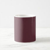 Burgundy Solid Color Koffiemok (Center)