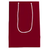 Burgundy Solid Color Medium Cadeauzakje (Achterkant)