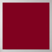 Burgundy Solid Color Poster (Voorkant)