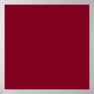 Burgundy Solid Color Poster