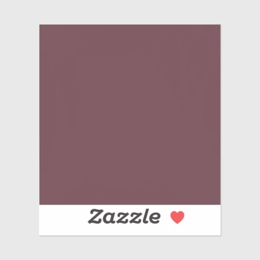 Burgundy Solid Color Sticker (Vel)