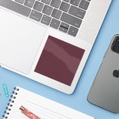 Burgundy Solid Color Sticker (Laptop met iPhone)