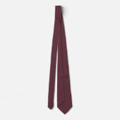 Burgundy Solid Color Stropdas (Achterkant)