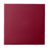 Burgundy Solid Color Tegeltje (Voorkant)