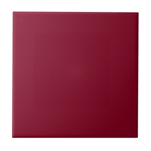 Burgundy Solid Color Tegeltje (Voorkant)