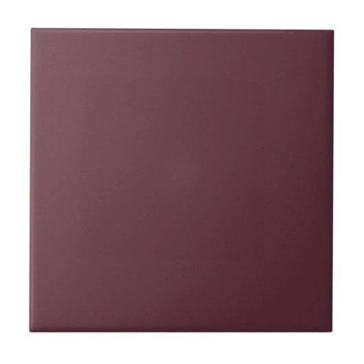 Burgundy Solid Color Tegeltje (Voorkant)