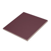 Burgundy Solid Color Tegeltje (Zijkant)