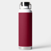 Burgundy Solid Color Waterfles (Achterkant)