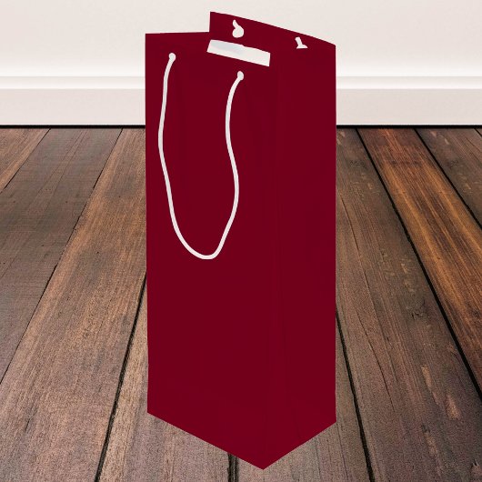 Burgundy Solid Color Wijn Cadeautas