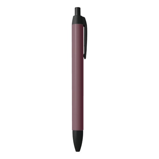 Burgundy Solid Color Zwarte Inkt Pen (Achterkant (Verticaal))