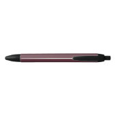 Burgundy Solid Color Zwarte Inkt Pen (Achterkant)