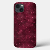 Burgundy Sparkle Glitter Girly Glam Case-Mate iPhone Case (Achterkant)