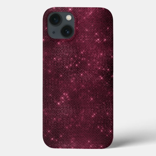Burgundy Sparkle Glitter Girly Glam Case-Mate iPhone Case (Achterkant)