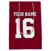 Burgundy Sporty Team Jersey Medium Cadeauzakje (Achterkant)