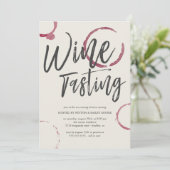 Burgundy Stains - Wijnpartij Kaart (Staand voorkant)