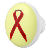 Burgundy Standard Ribbon door Kenneth Yoncich Keramische Knop (Rechts)