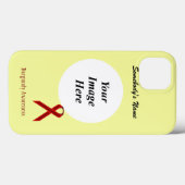 Burgundy Standard Ribbon Tmpl van Kenneth Yoncich Case-Mate iPhone Case (Achterkant (horizontaal))