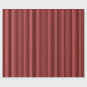 Burgundy Striped Cadeaupapier (Vlak)